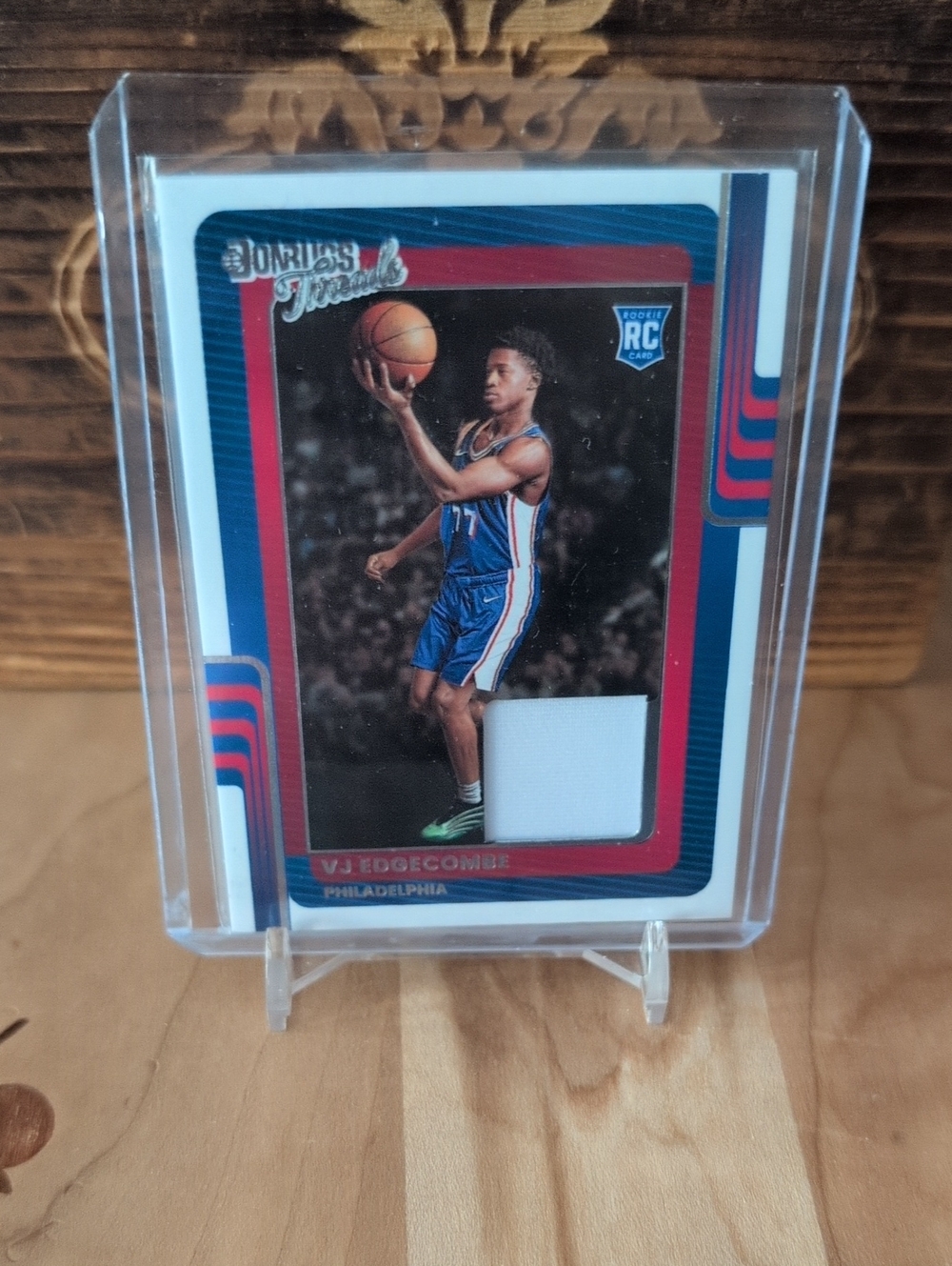2025-26 Donruss Threads VJ Edgecombe Rookie Jersey Relic Patch Card 76ers